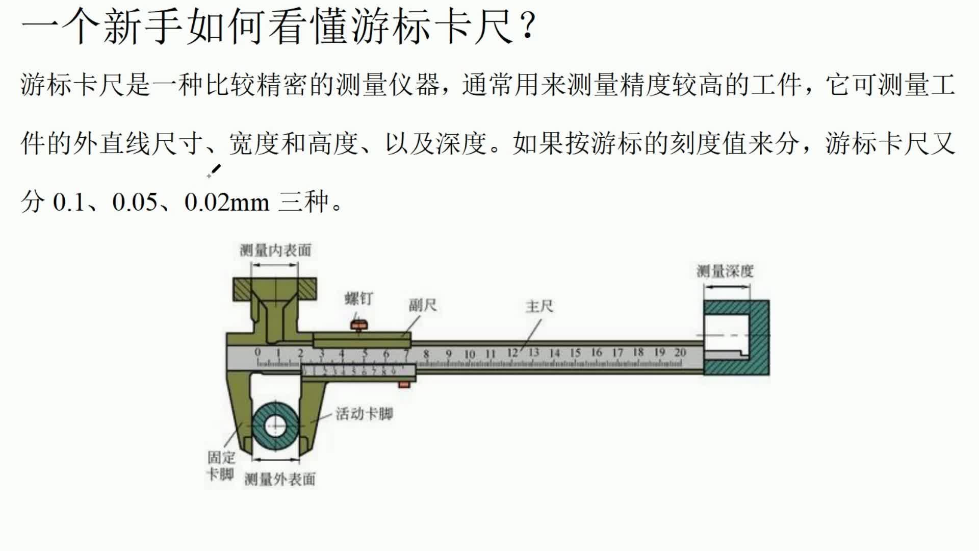 带游标卡尺怎么读数,游标卡尺怎么读数002mm