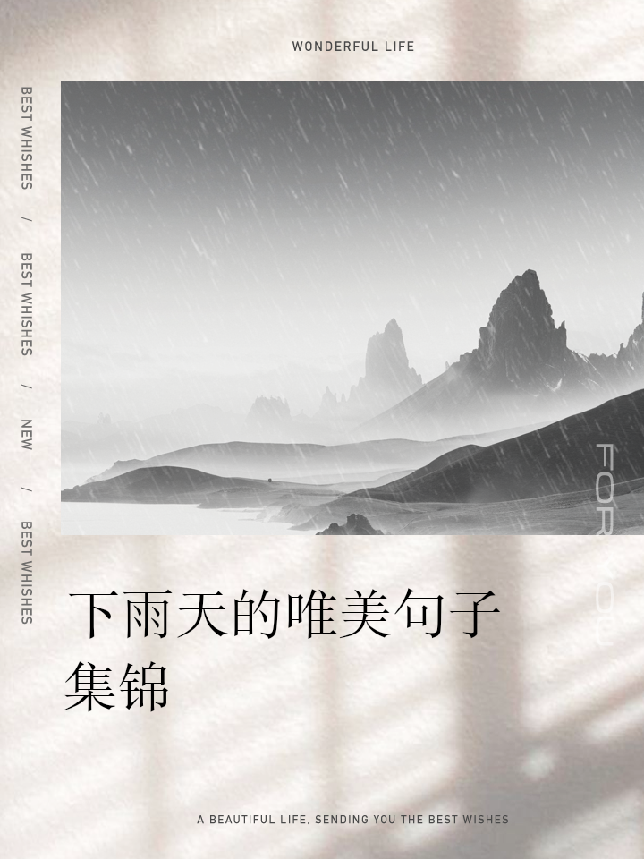 描写雨天的句子,描写雨天的句子一年级
