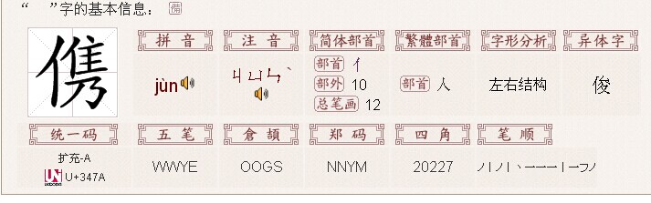 单人旁加吴怎么读,单人旁加吴怎么读音