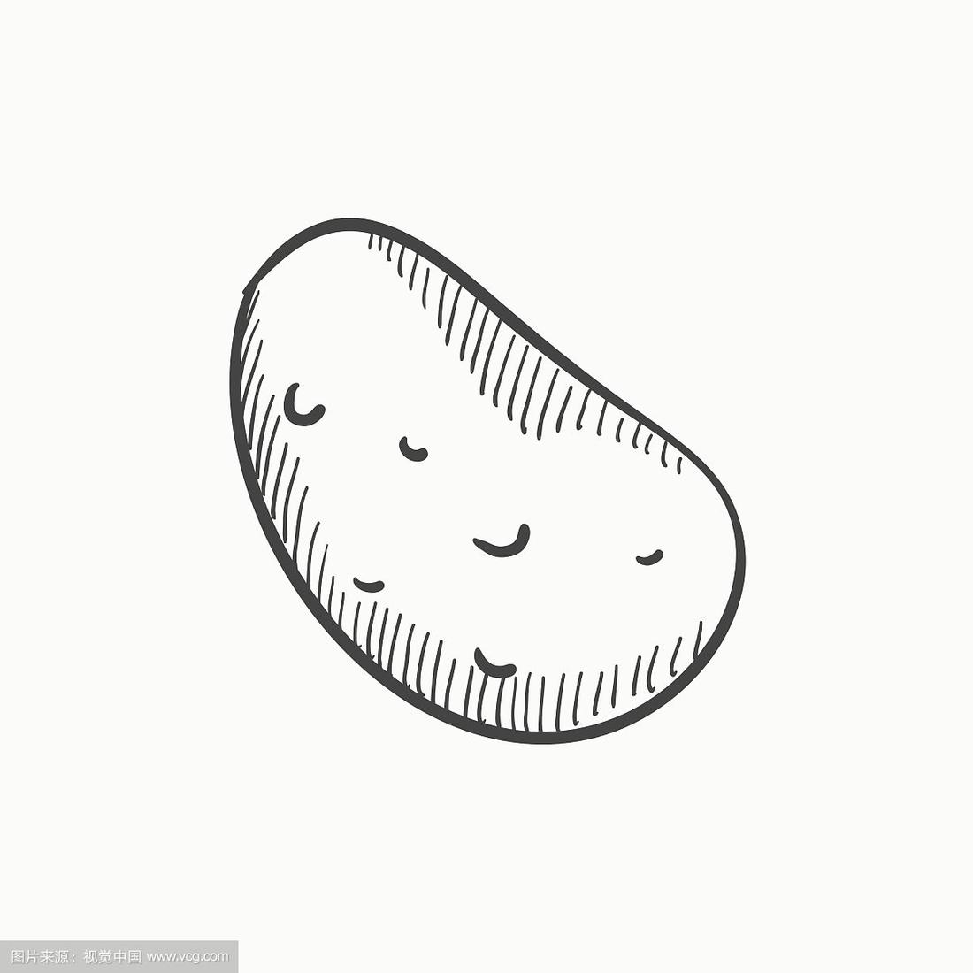 土豆怎么画,土豆怎么画简单又可爱