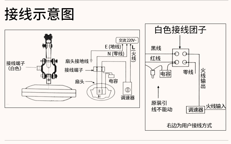 吊扇咋接线,吊扇的线怎么接视频