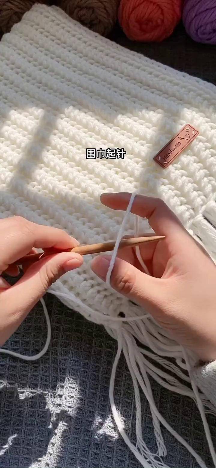 怎样织围巾简单又好看,怎么织围巾初学者图解视频