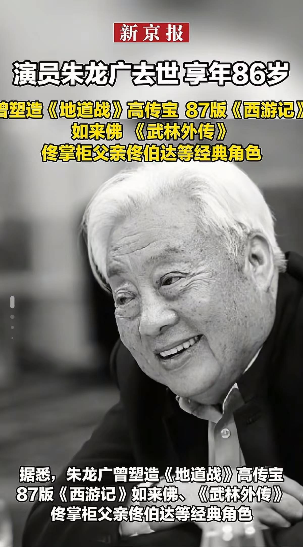 西游记如来佛祖扮演者的简介,西游记如来佛祖扮演者的简介是谁