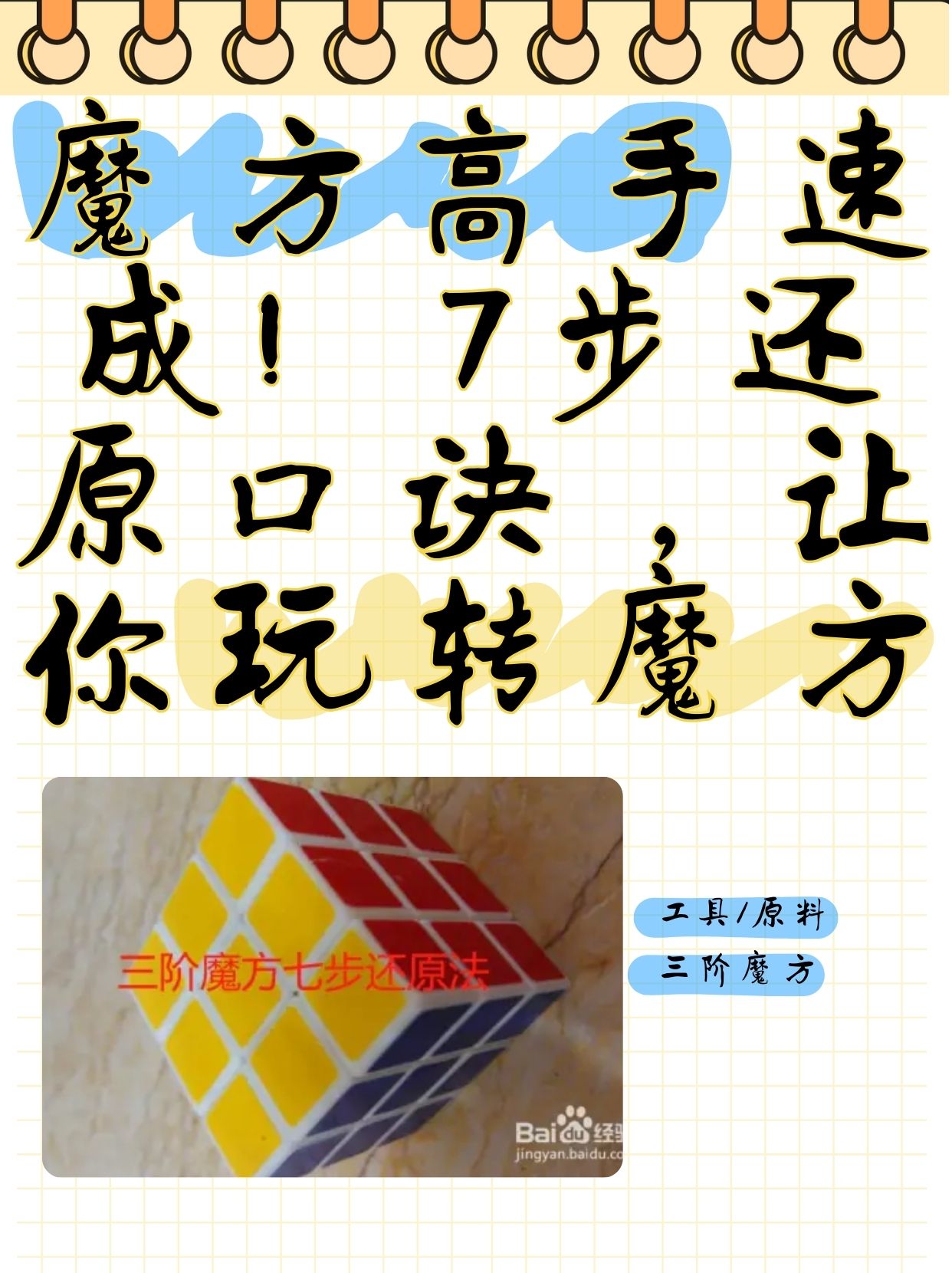 魔方口诀介绍,魔方口诀表是什么