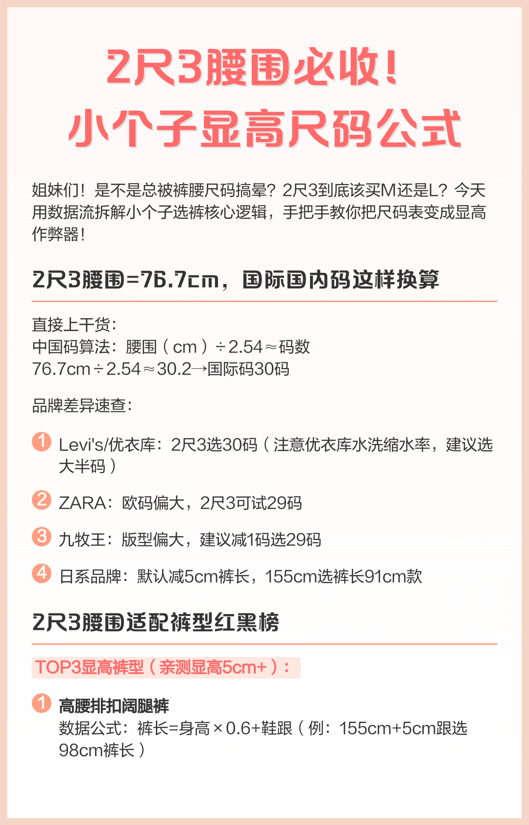 2尺对应腰围多少cm,2尺腰围是多少厘米,穿多大裤子