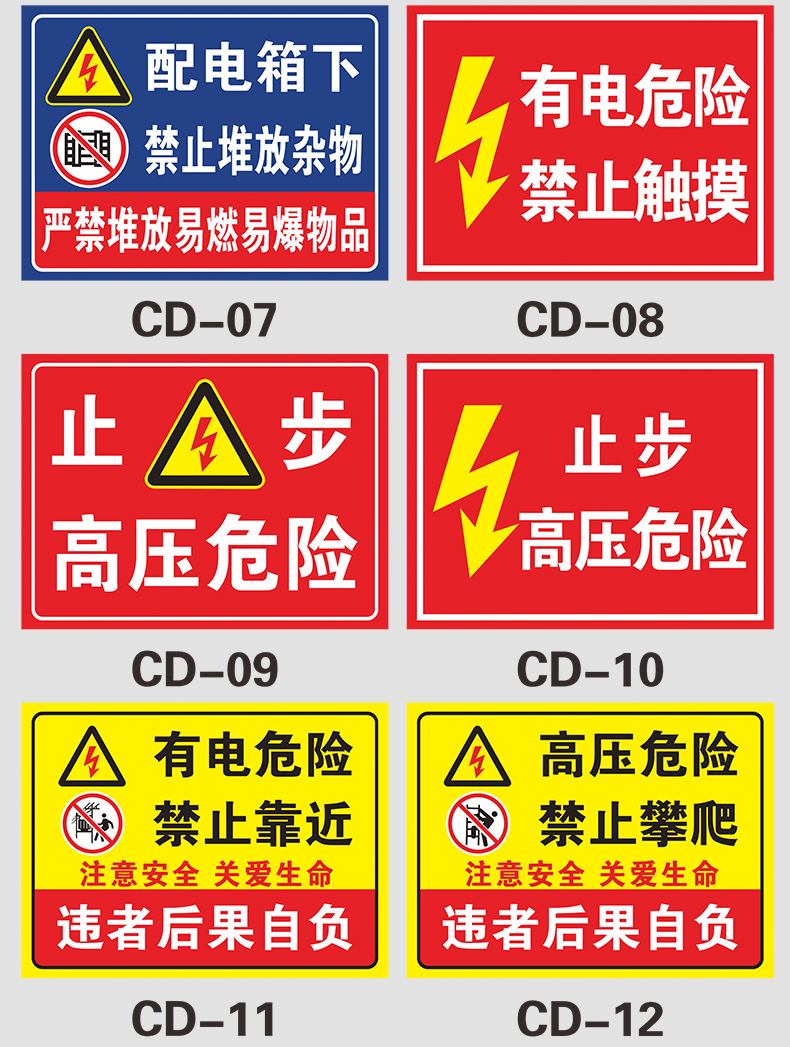 有电危险标志是什么?,有电危险警示牌图片下载