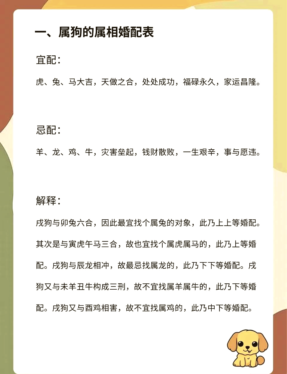 94属狗的属相婚配表,94属狗的和什么属相最配