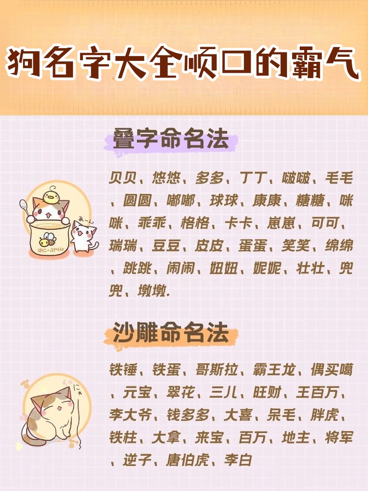 适合狗狗的霸气名字,狗狗霸气名字大全 洋气