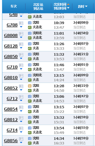 大连到沈阳高铁路线,大连到沈阳市的高铁票价查询