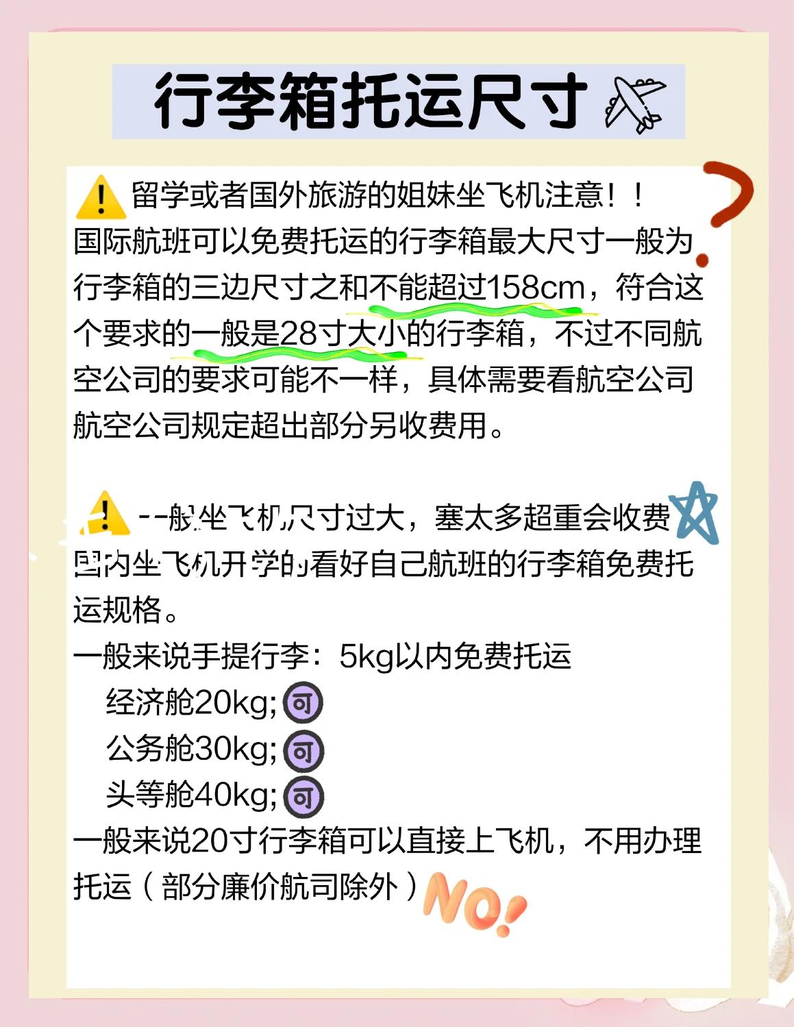 飞机托运费怎么算,无免费托运行李20kg多少钱