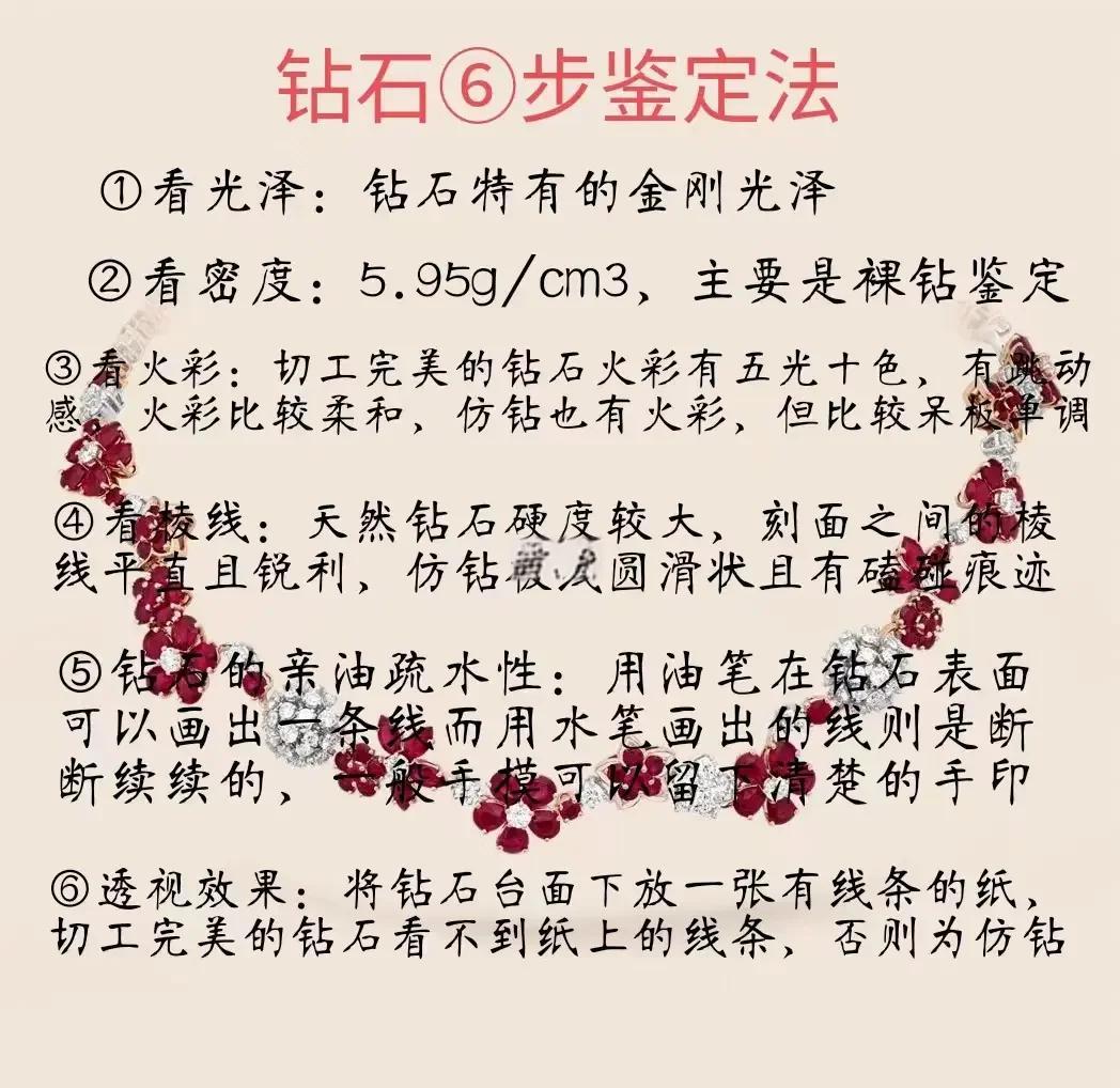 鉴别钻石的最简单方法是什么,鉴别钻石的最简单方法是什么呢