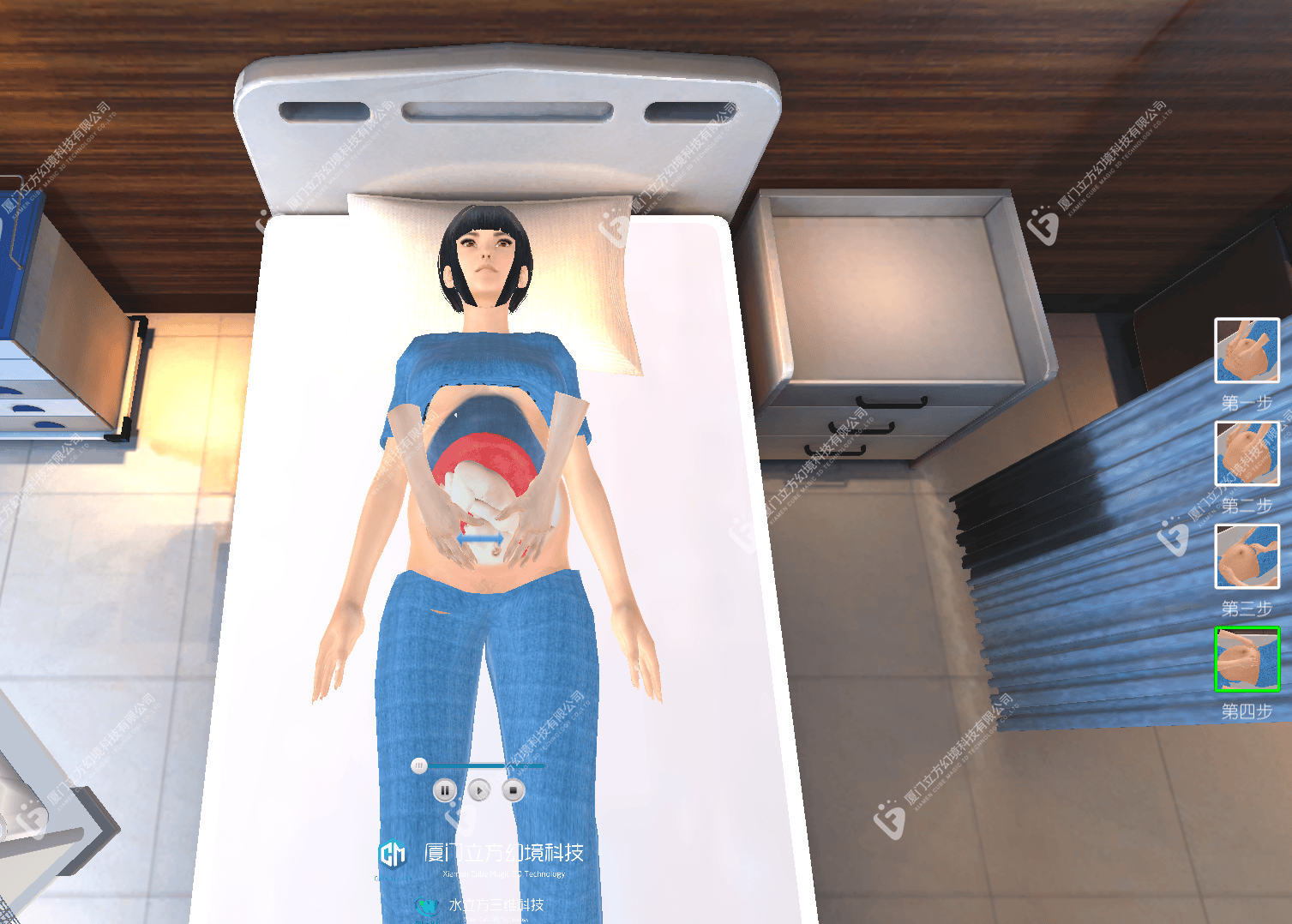 四步触诊法,四步触诊法操作流程