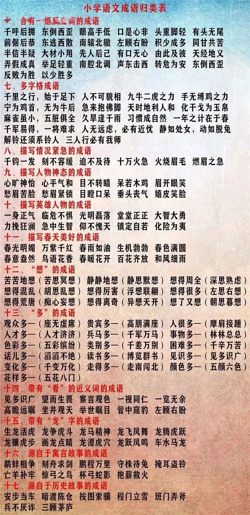 什么什么一什么的成语精选,什么什么一什么的成语?